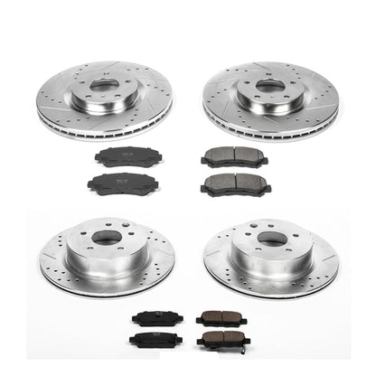PowerStop Front & Rear Z23 Evolution Sport Brake Kit | Nissan Maxima (09-14) (K6075)