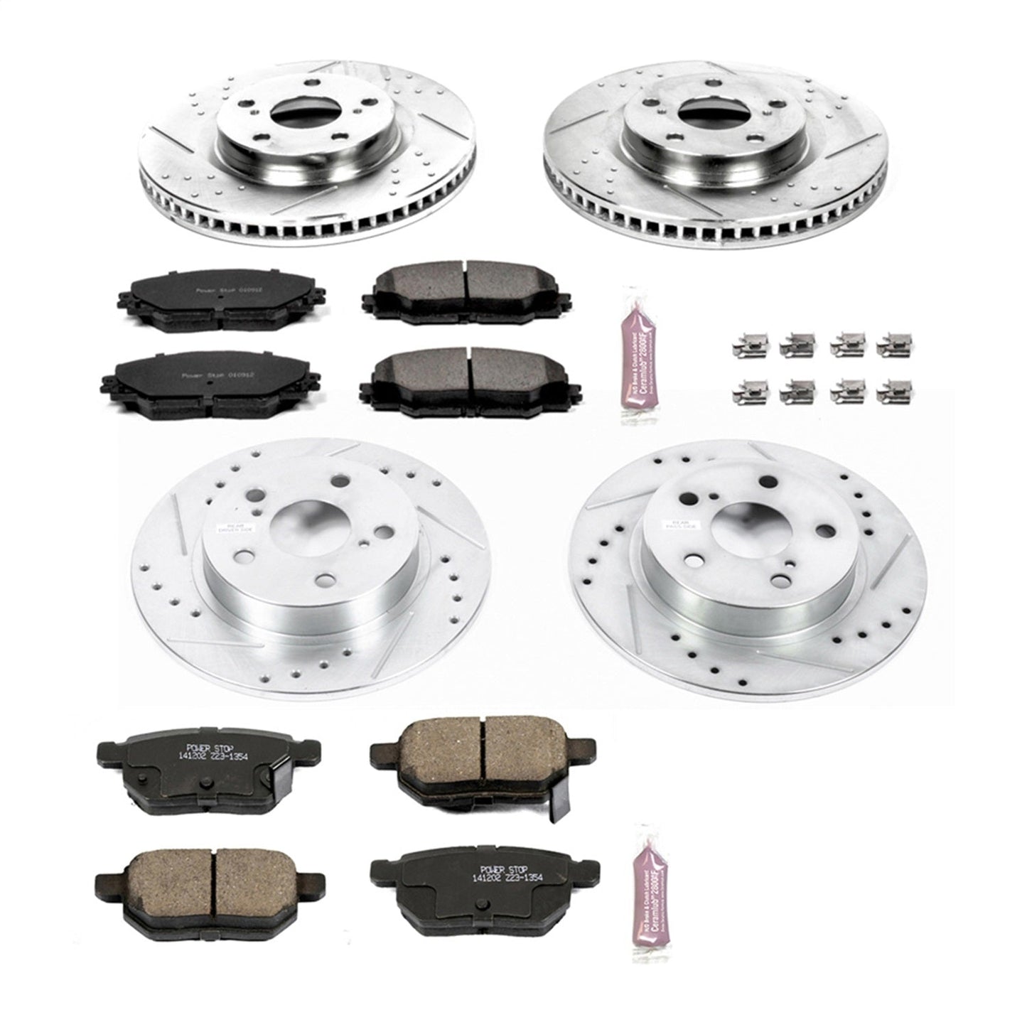 PowerStop Front & Rear Z23 Evolution Sport Brake Kit | Scion tC (11-16) (K6076)
