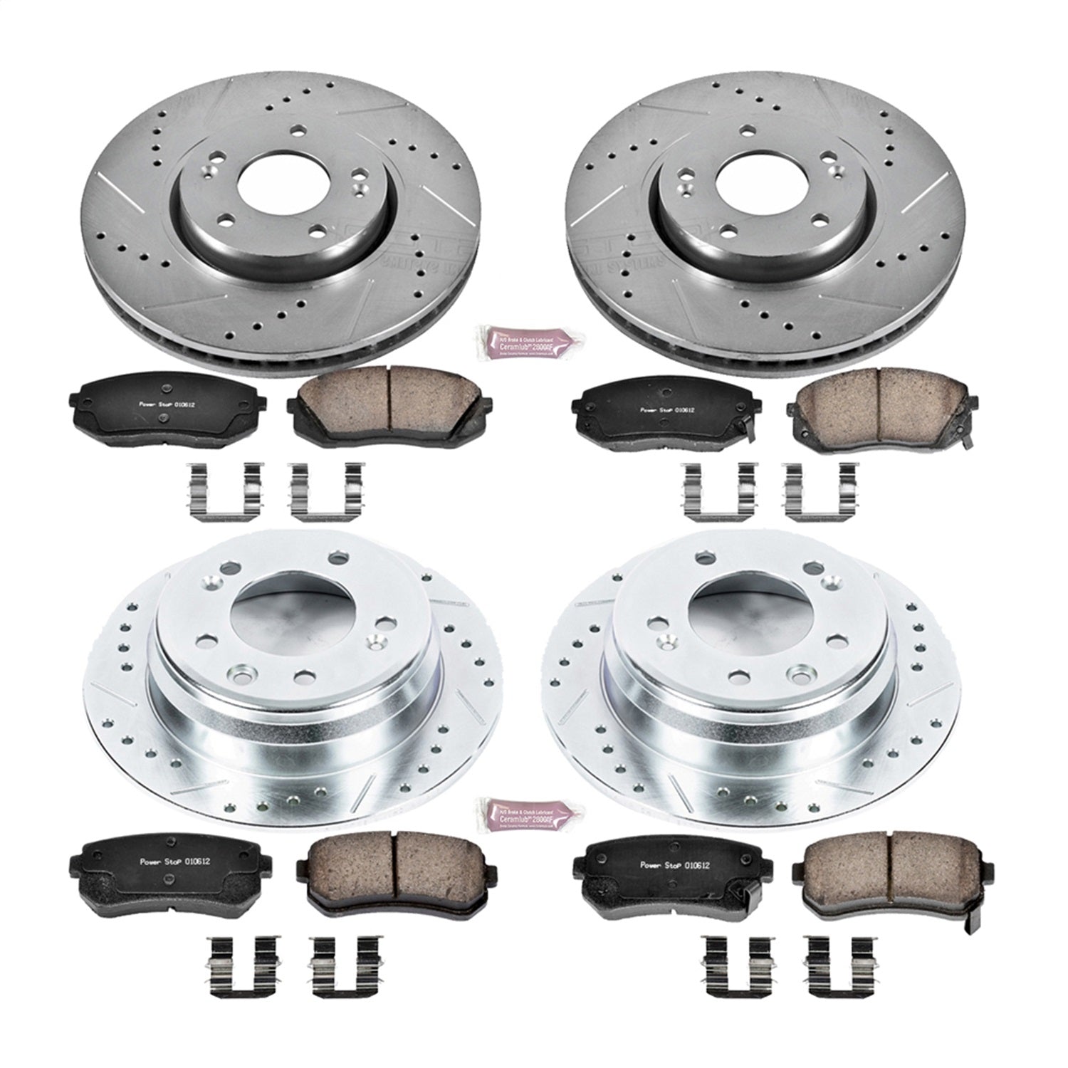 PowerStop Front & Rear Z23 Evolution Sport Brake Kit | Hyundai Tucson (12-15) (K6088)