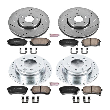 PowerStop Front & Rear Z23 Evolution Sport Brake Kit | Hyundai Tucson (12-15) (K6088)
