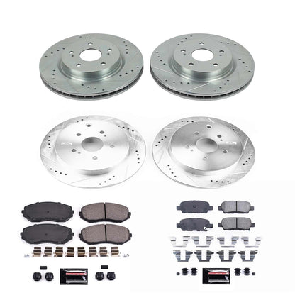 PowerStop Front & Rear Z23 Evolution Sport Brake Kit | Suzuki Grand Vitara (09-13) (K6090)