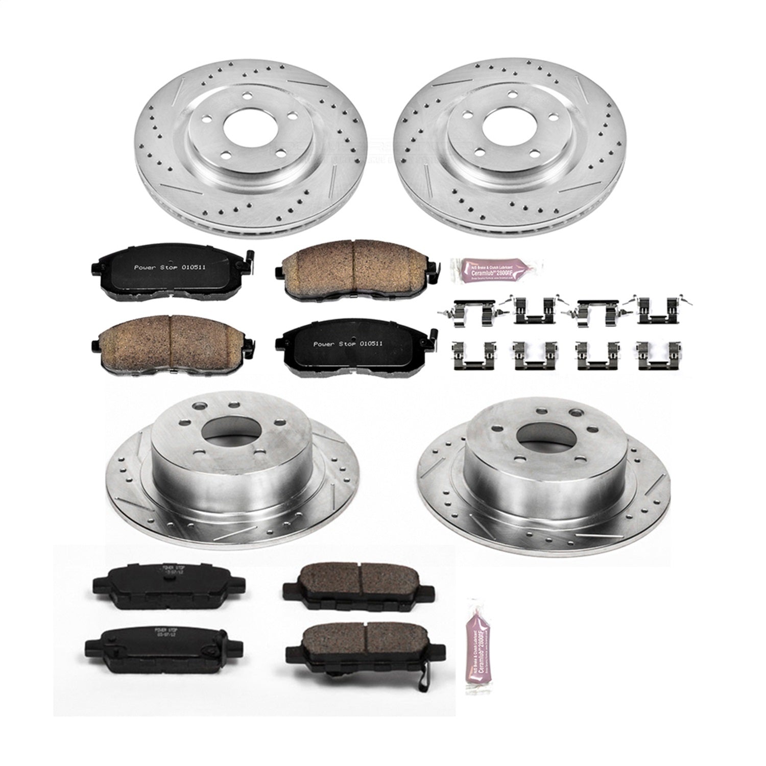 PowerStop Front & Rear Z23 Evolution Sport Brake Kit | Nissan Juke (11-17) (K6095)