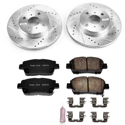 PowerStop Front Z23 Evolution Sport Brake Kit | Scion iQ (12-15) (K6098)