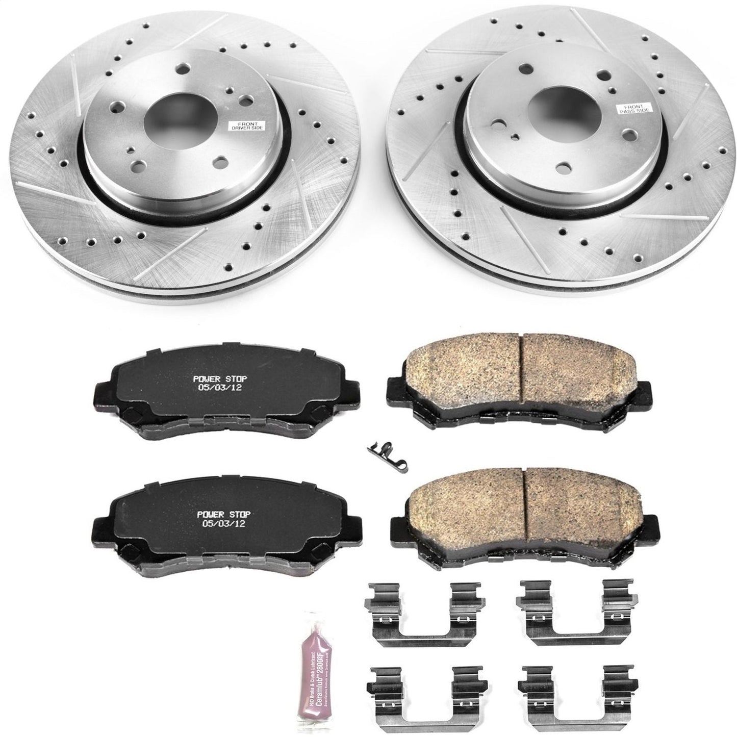 PowerStop Front Z23 Evolution Sport Brake Kit | Suzuki Kizashi (10-13) (K6102)