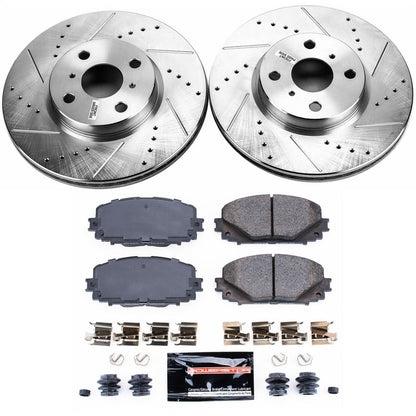 PowerStop Z23 Evolution Sport Front Brake Kit | Toyota Yaris (12-18) (K6104)