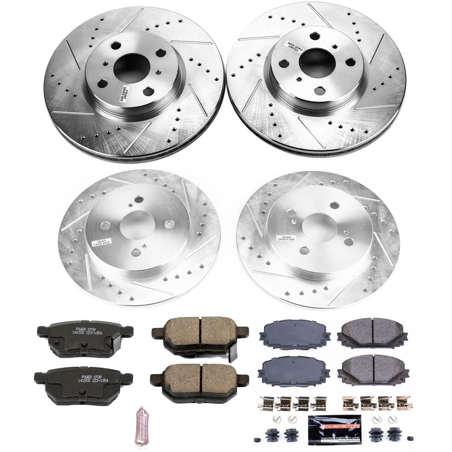 PowerStop Front & Rear Z23 Evolution Sport Brake Kit | Toyota Yaris (12-18) (K6105)