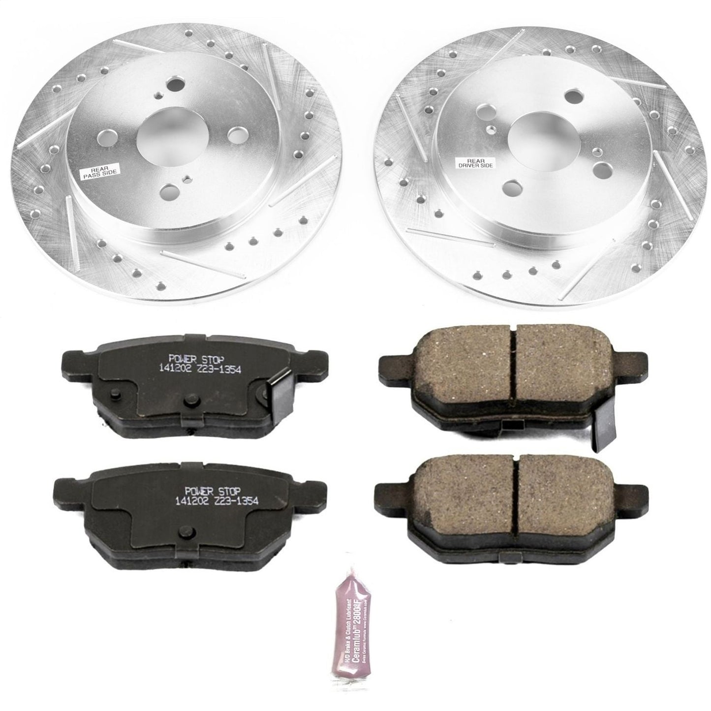 PowerStop Rear Z23 Evolution Sport Brake Kit | Toyota Yaris (12-18) (K6106)