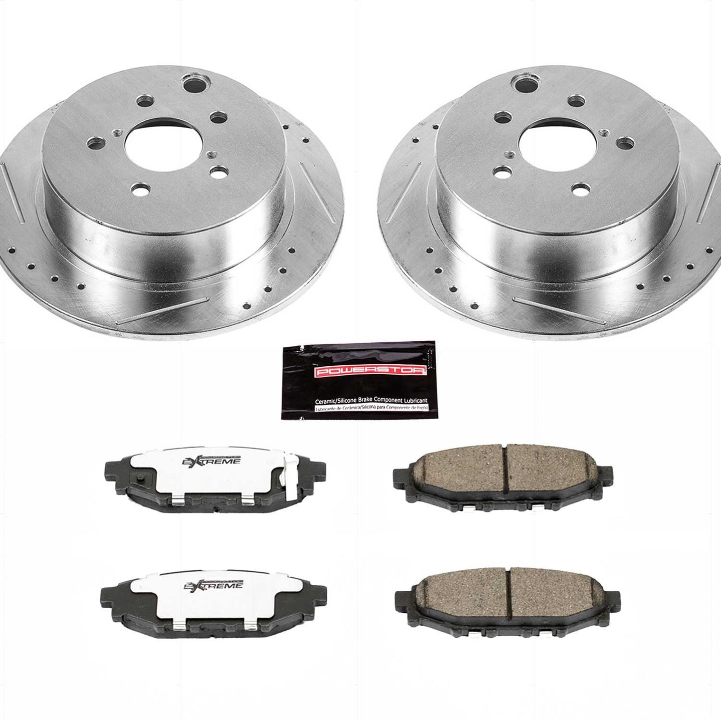 PowerStop Rear Z26 Street Warrior Brake Kit | Subaru Crosstrek (16-18) (K6107-26)