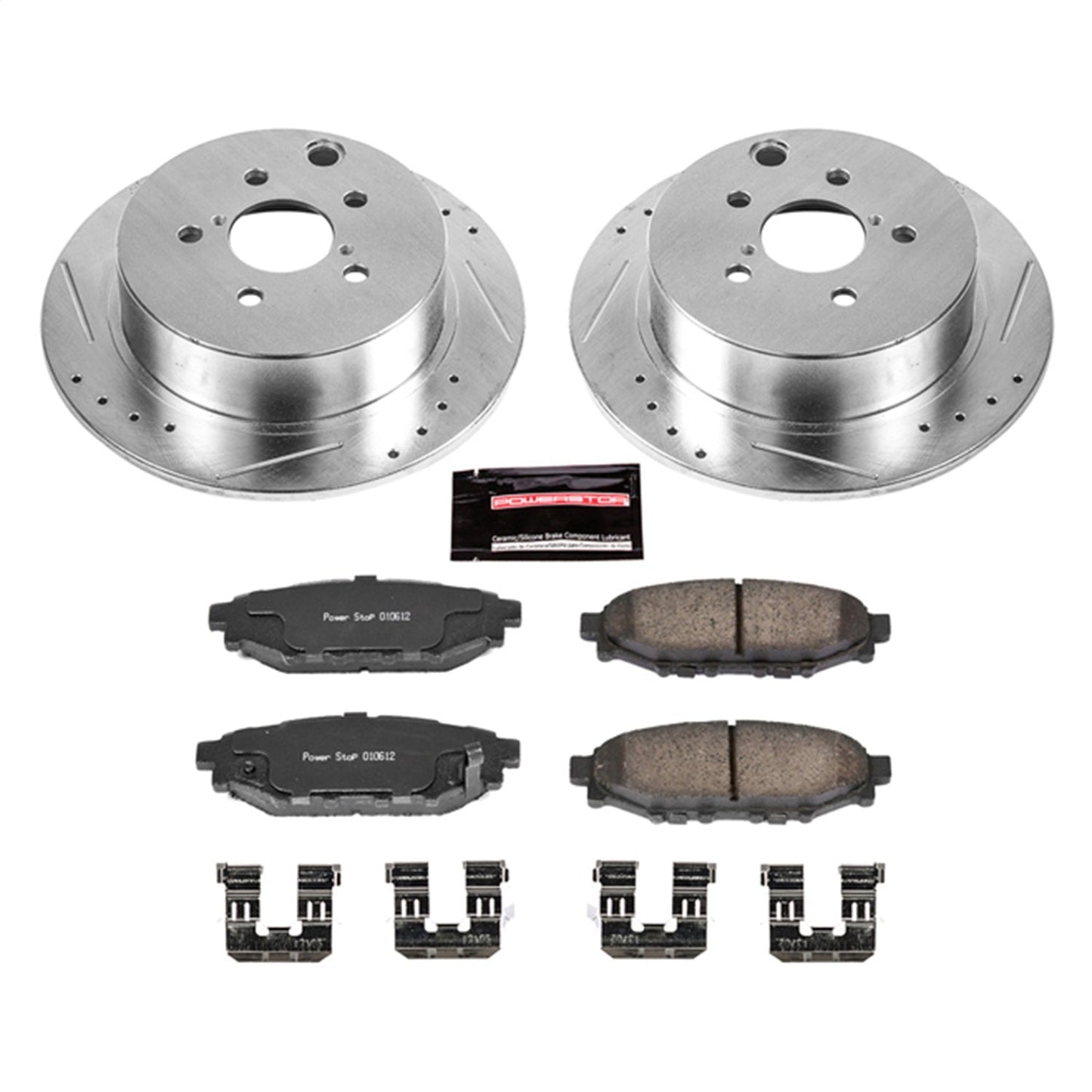 PowerStop Rear Z23 Evolution Sport Brake Kit | Subaru Crosstrek (16-18) (K6107)