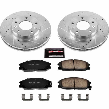 PowerStop Z23 Evolution Sport Front Brake Kit | Kia Sedona (04-05) (K6108)