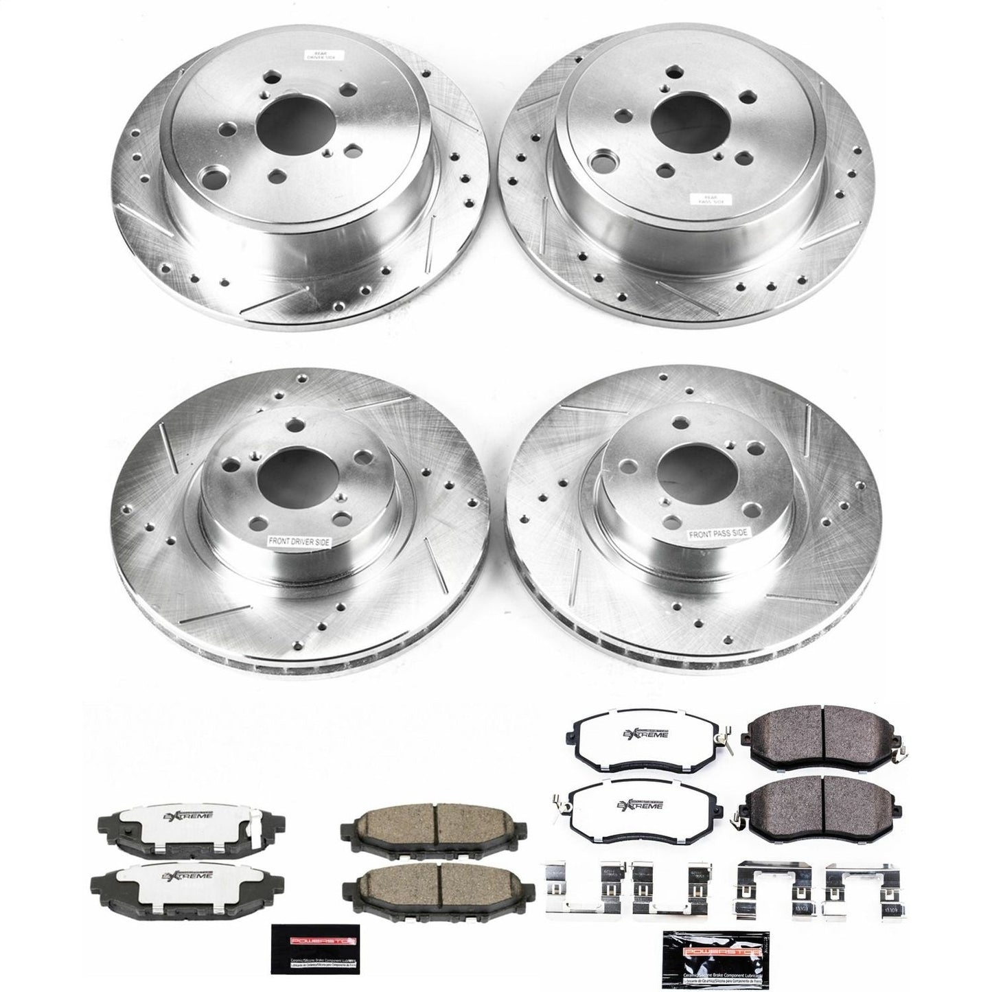 PowerStop Front & Rear Z26 Street Warrior Brake Kit | Subaru BRZ (13-16) (K6112-26)