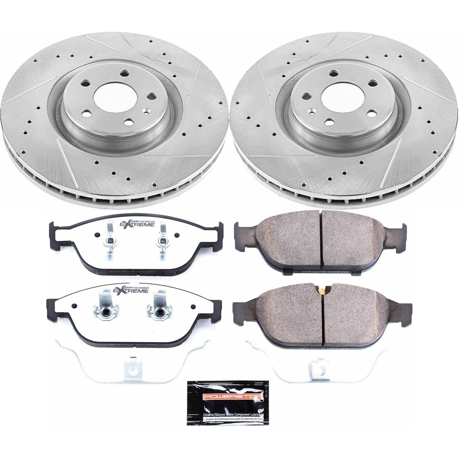 PowerStop Z26 Street Warrior Front Brake Kit | Audi A6 Quattro (12-16) (K6129-26)