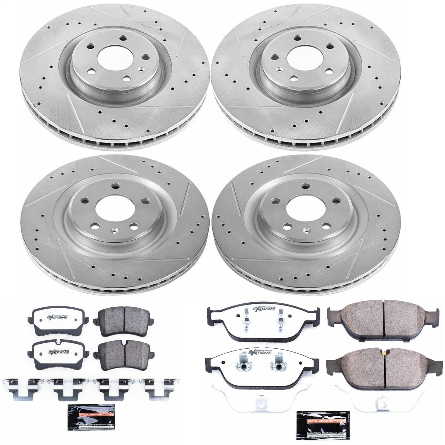 PowerStop Front & Rear Z26 Street Warrior Brake Kit | Audi A7 Quattro 2012 (K6132-26)