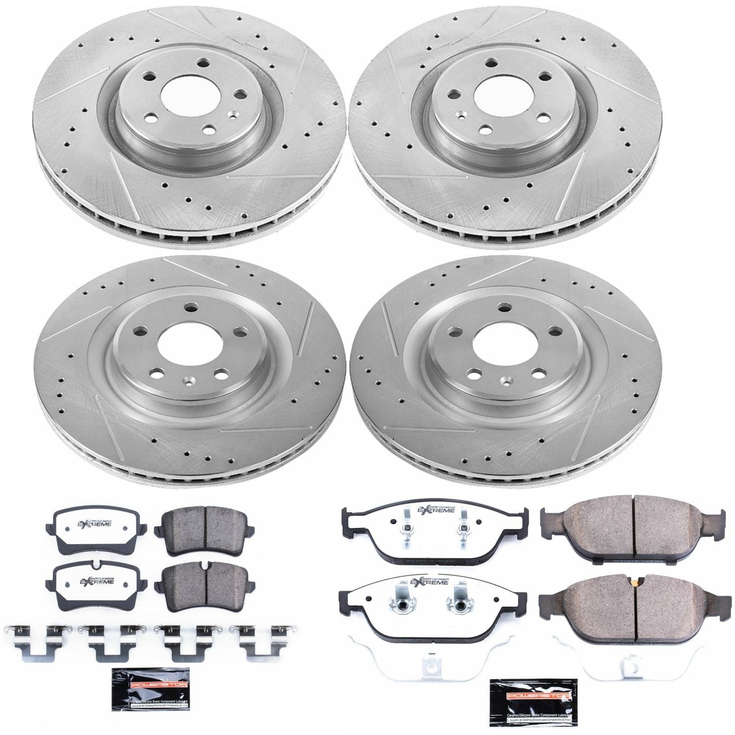 PowerStop Front & Rear Z26 Street Warrior Brake Kit | Audi A7 Quattro 2012 (K6132-26)