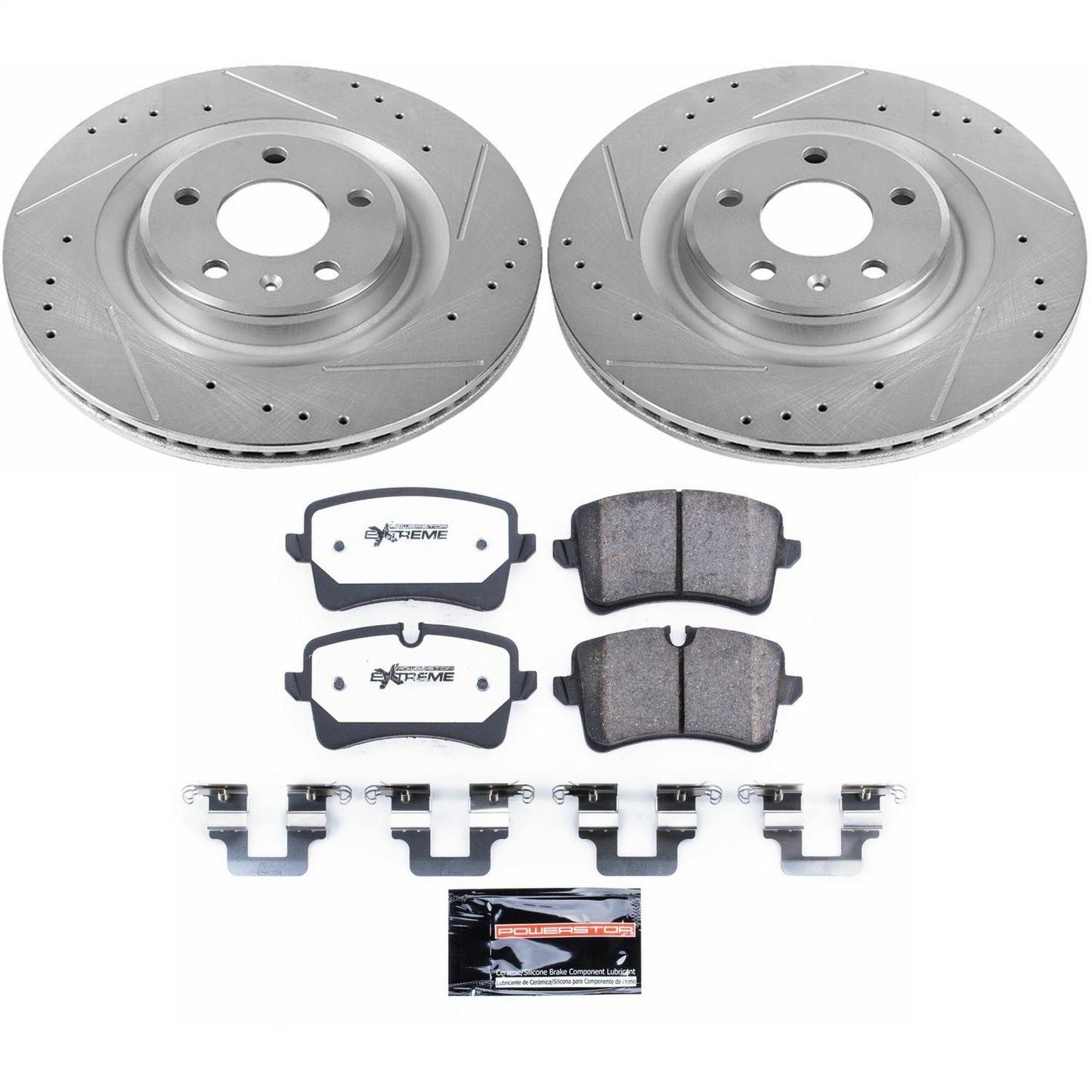 PowerStop Rear Z26 Street Warrior Brake Kit | Audi A6 (14-18) (K6139-26)