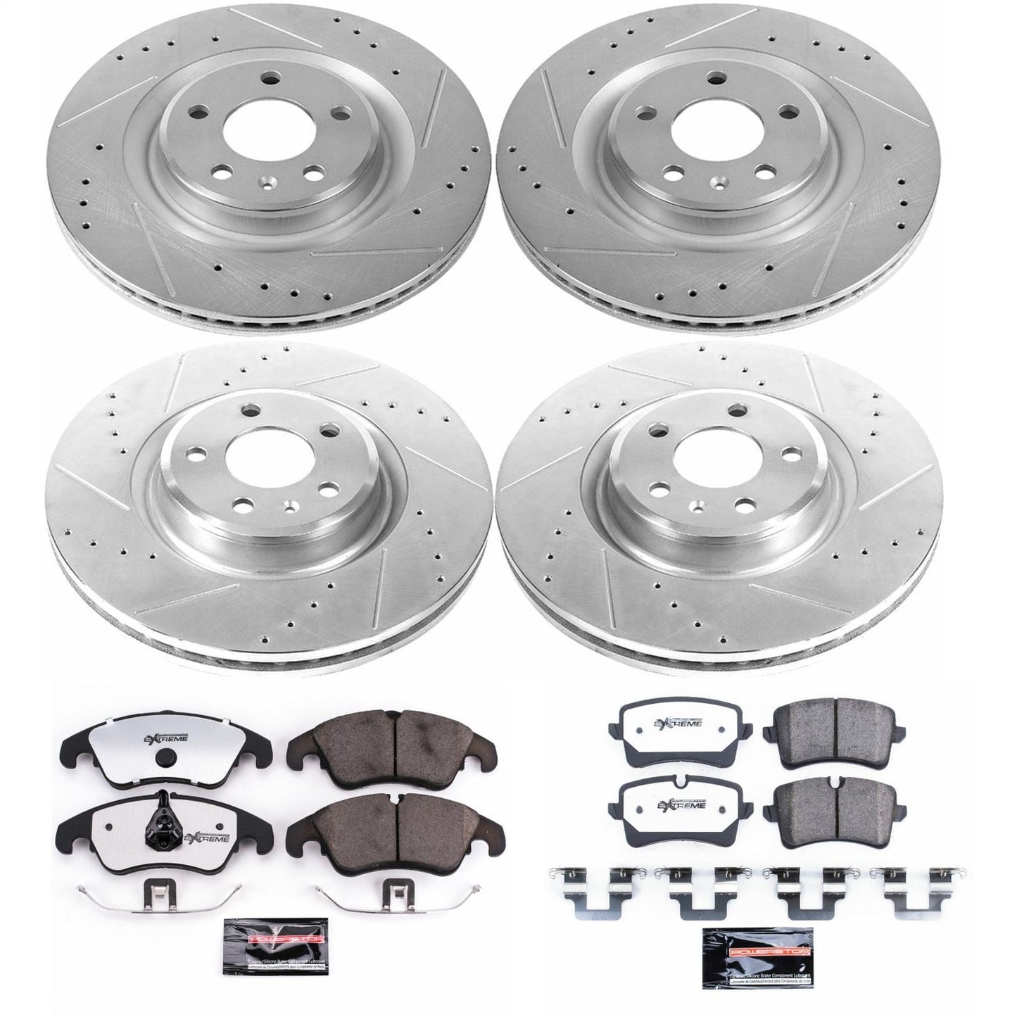 PowerStop Z26 Street Warrior Front & Rear Brake Kit | Audi A7 Quattro 2012 (K6142-26)