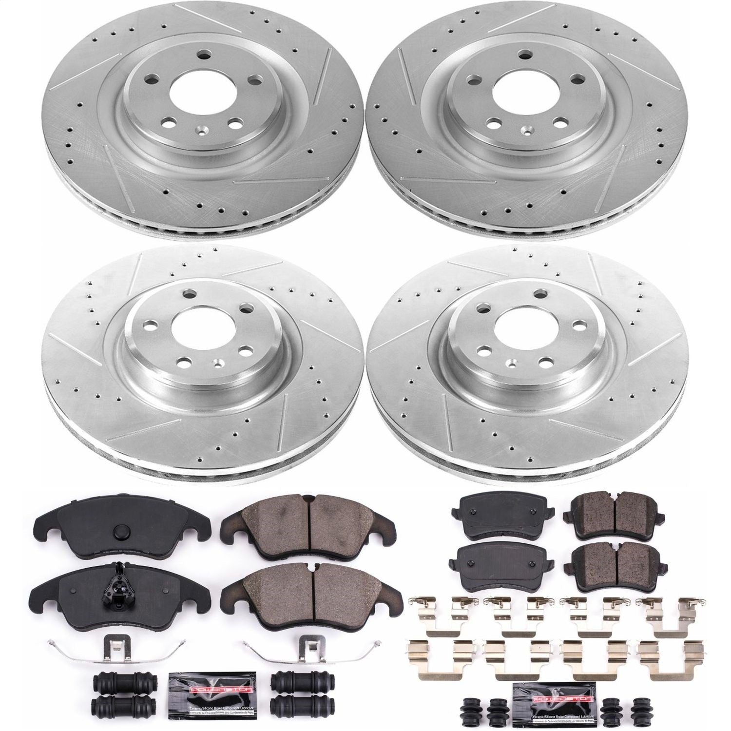 PowerStop Front & Rear Z23 Evolution Sport Brake Kit | Audi A7 Quattro 2012 (K6142)