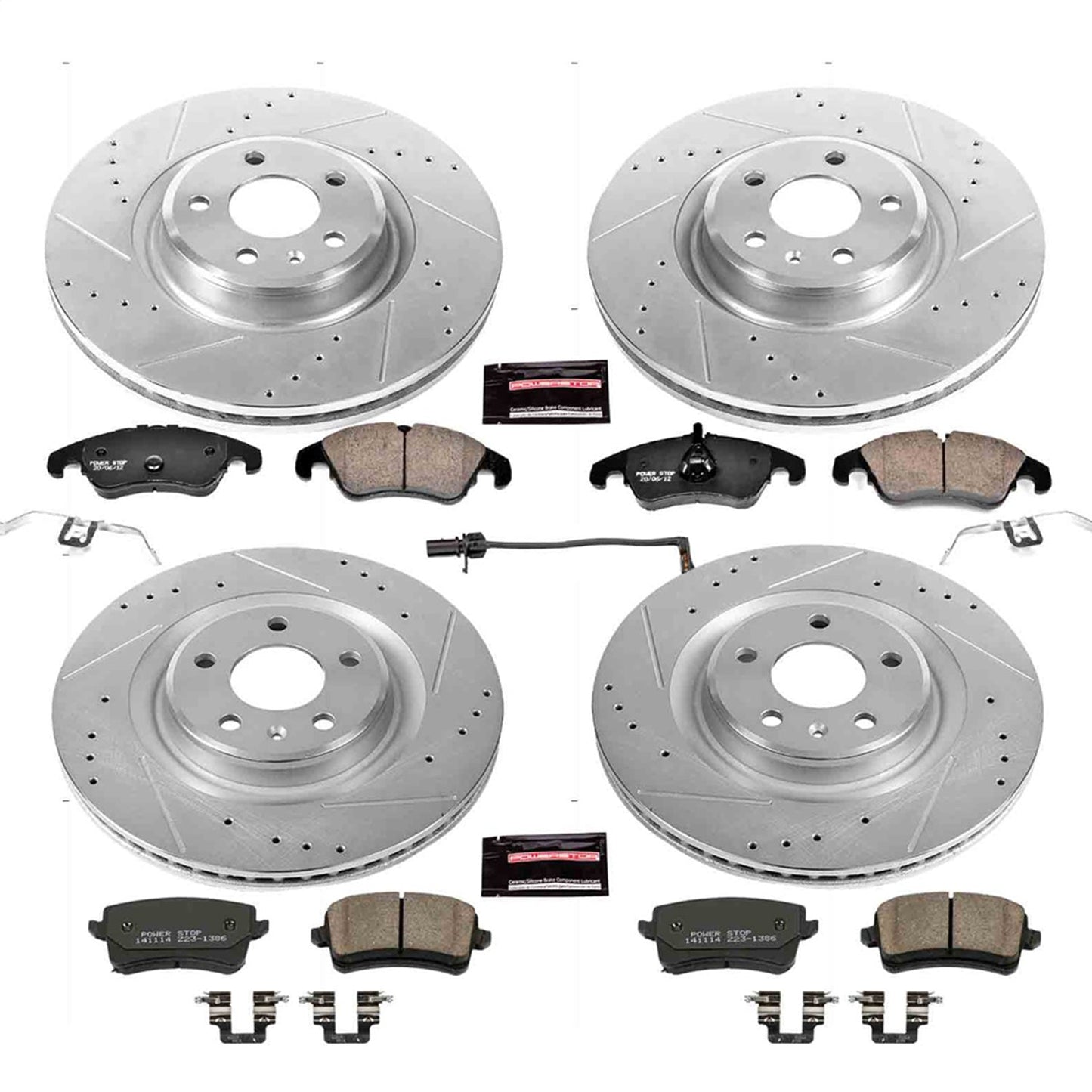 PowerStop Z23 Evolution Sport Front & Rear Brake Kit | Audi Q5 (13-16) (K6143)