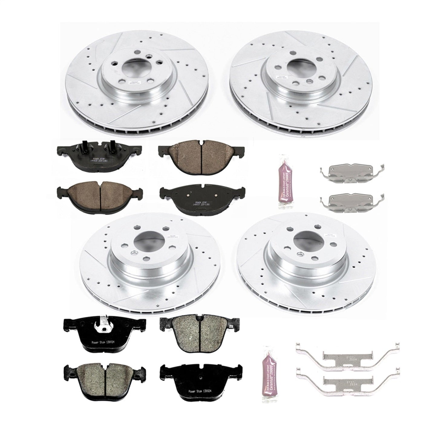 PowerStop Front and Rear Z23 Evolution Brake Kit | BMW X6 (08-09) (K6145)