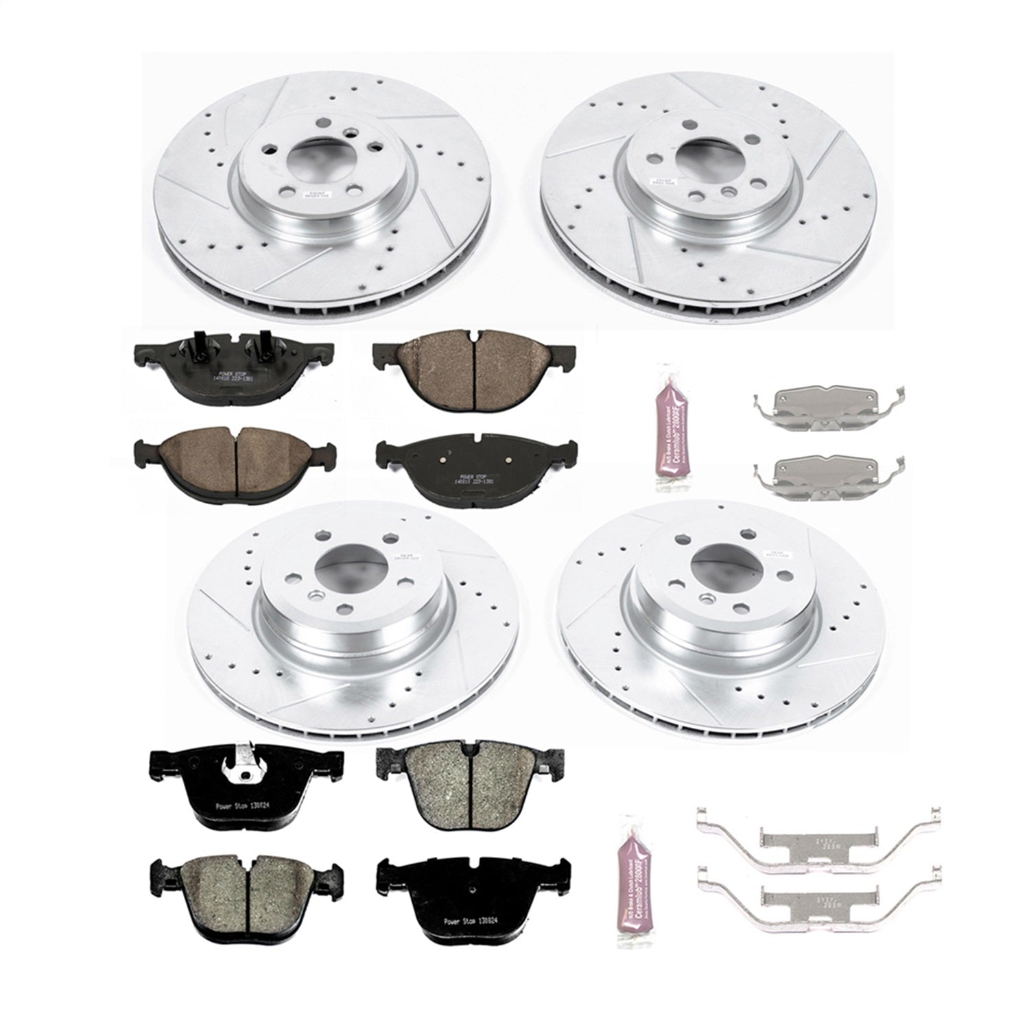 PowerStop Front and Rear Z23 Evolution Brake Kit | BMW X6 (08-09) (K6145)