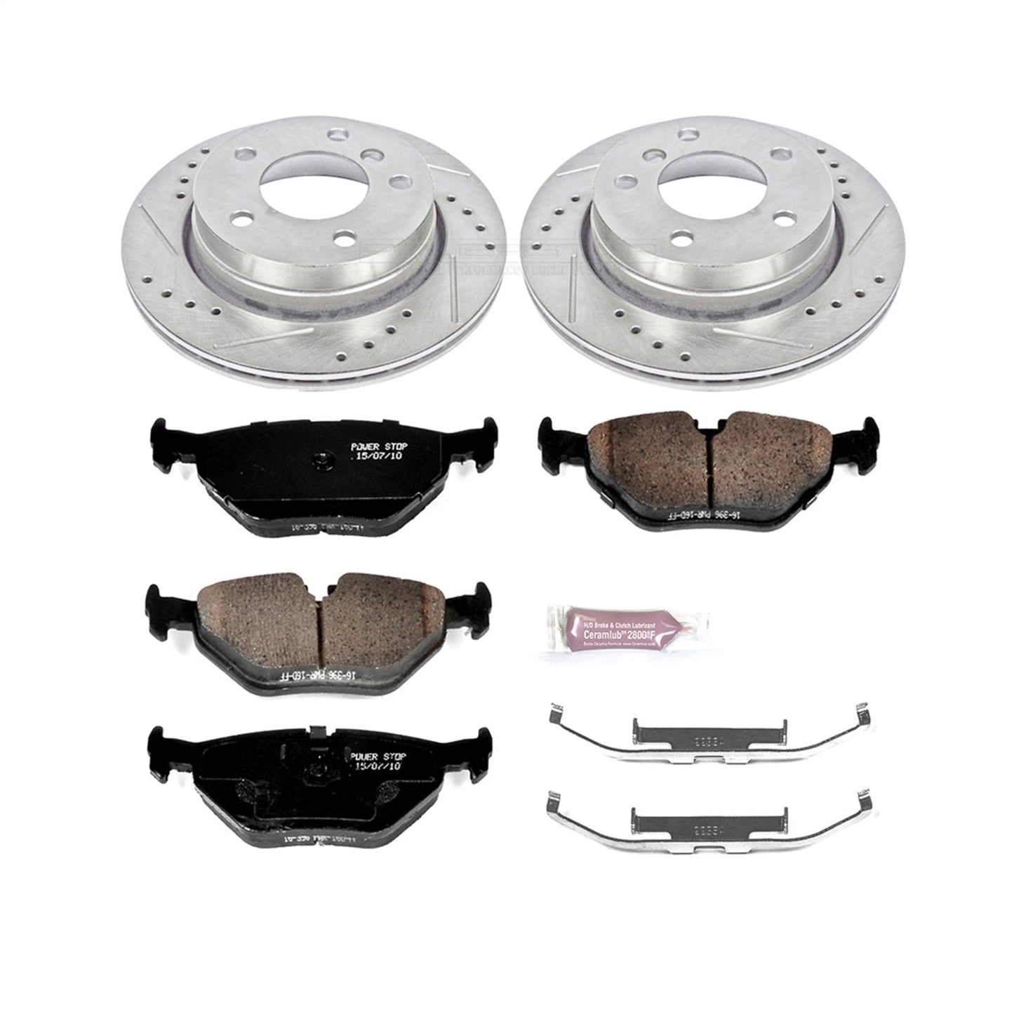 PowerStop Rear Z23 Evolution Sport Brake Kit | BMW 323i (98-99) (K615)