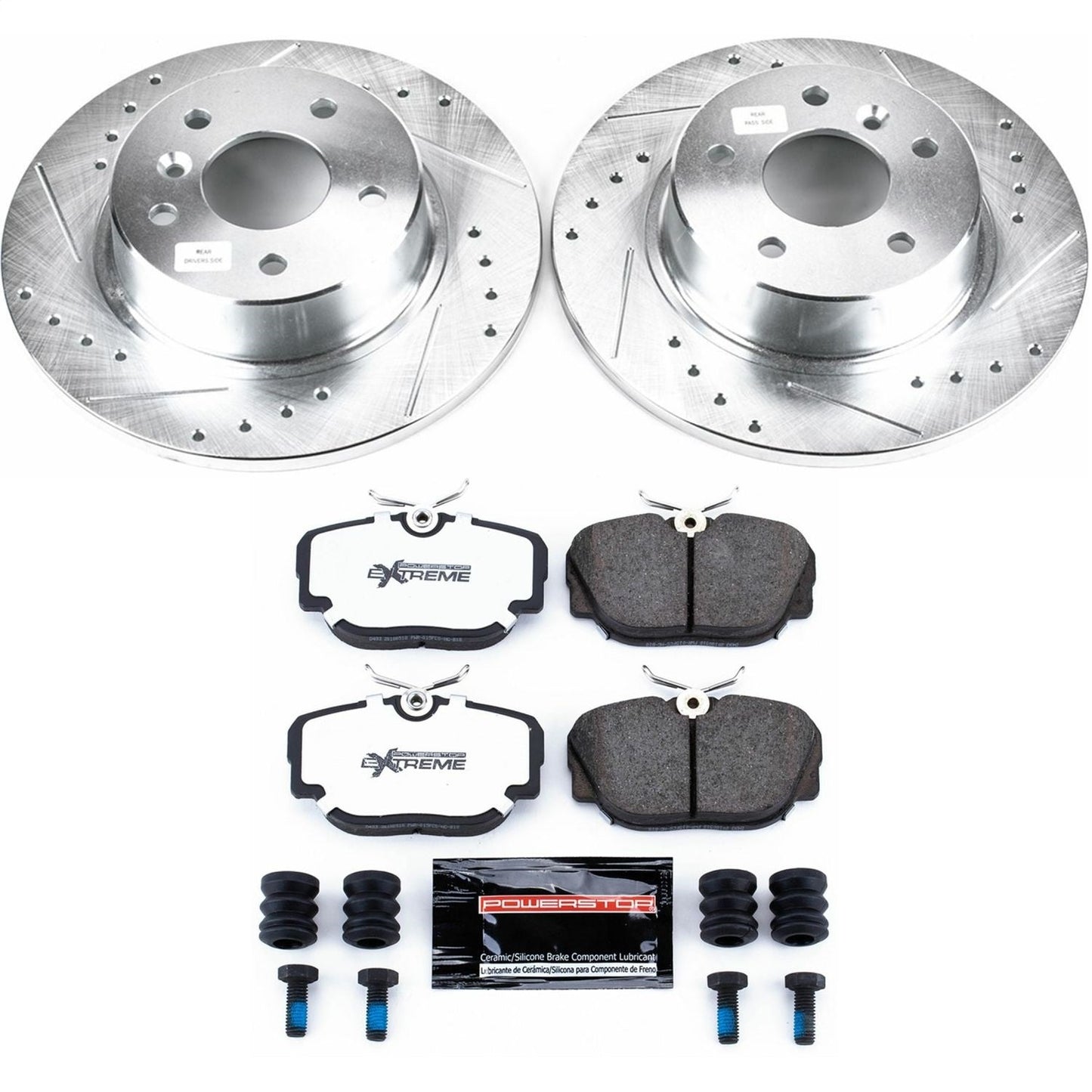 PowerStop Rear Z26 Street Warrior Brake Kit | Land Rover Discovery (99-04) (K6152-26)