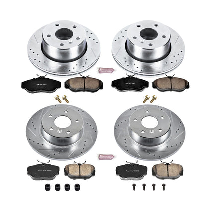 PowerStop Front & Rear Z23 Evolution Sport Brake Kit | Land Rover Discovery (99-04) (K6153)