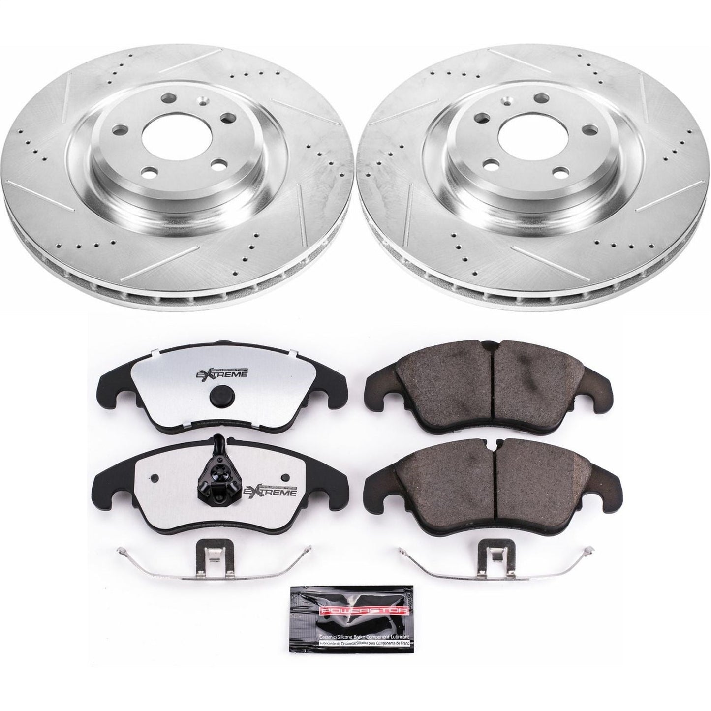 PowerStop Front Z26 Street Warrior Brake Kit | Audi S4 (10-11) (K6154-26)