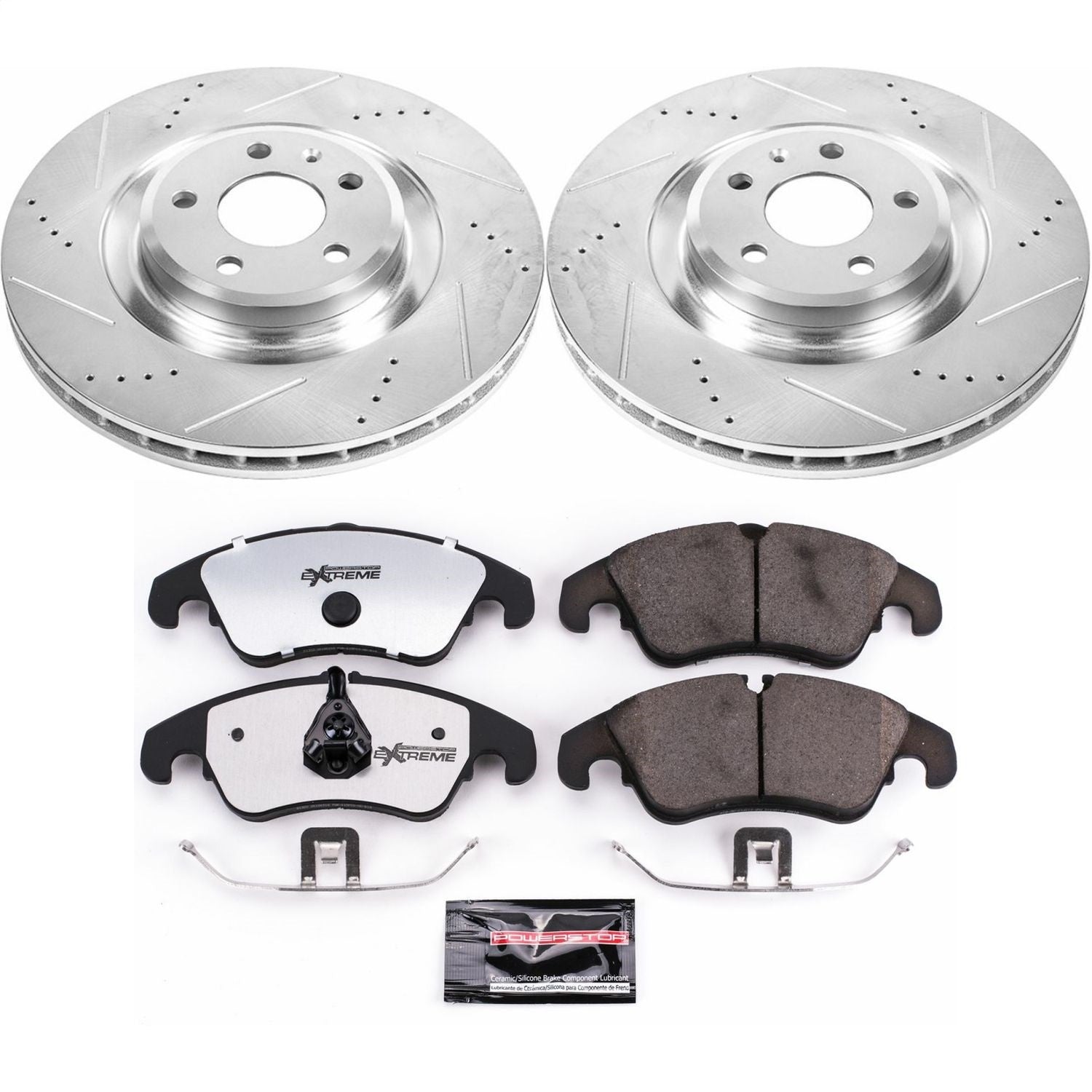 PowerStop Front Z26 Street Warrior Brake Kit | Audi S4 (10-11) (K6154-26)