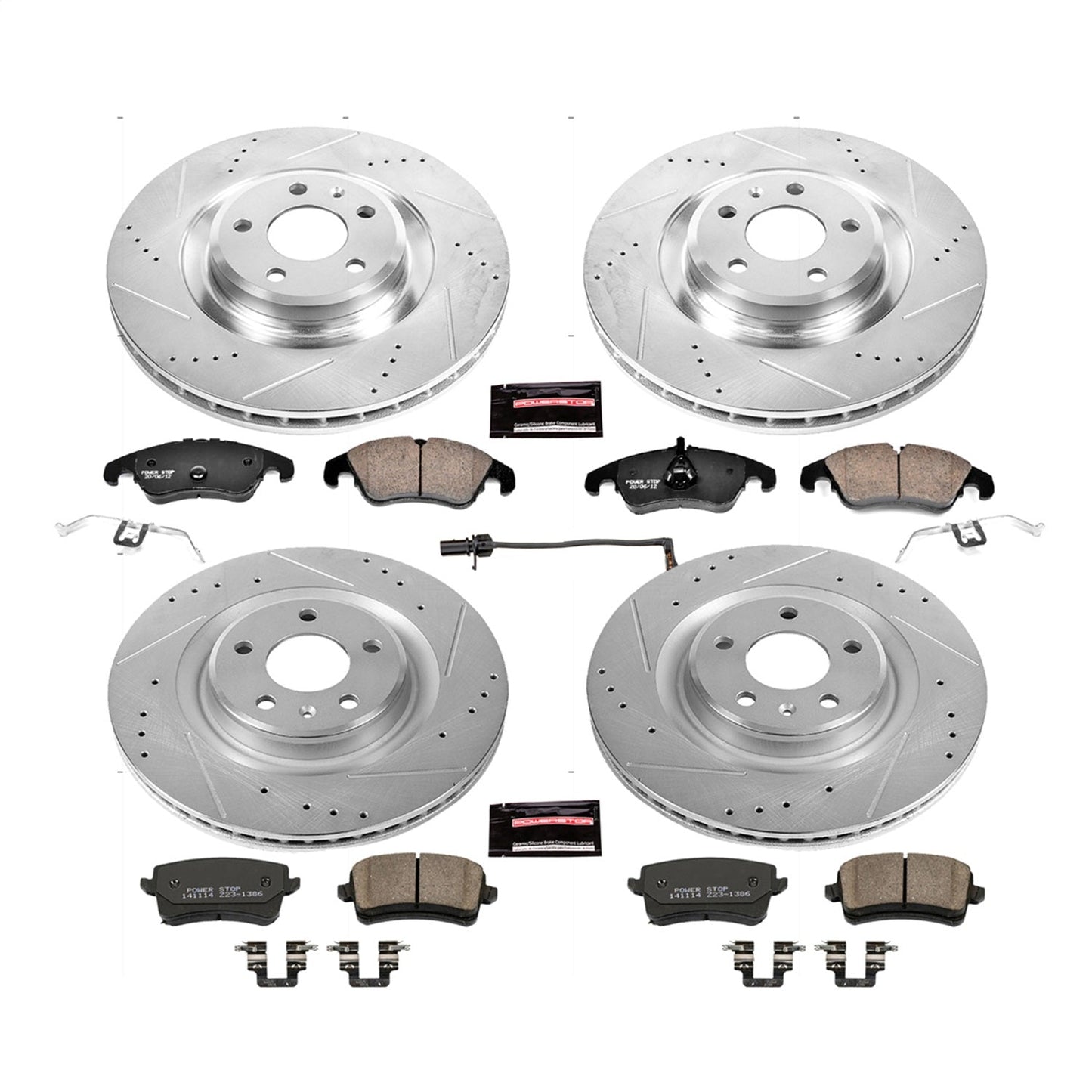 PowerStop Front & Rear Z23 Evolution Sport Brake Kit | Audi S4 (11) (K6155)