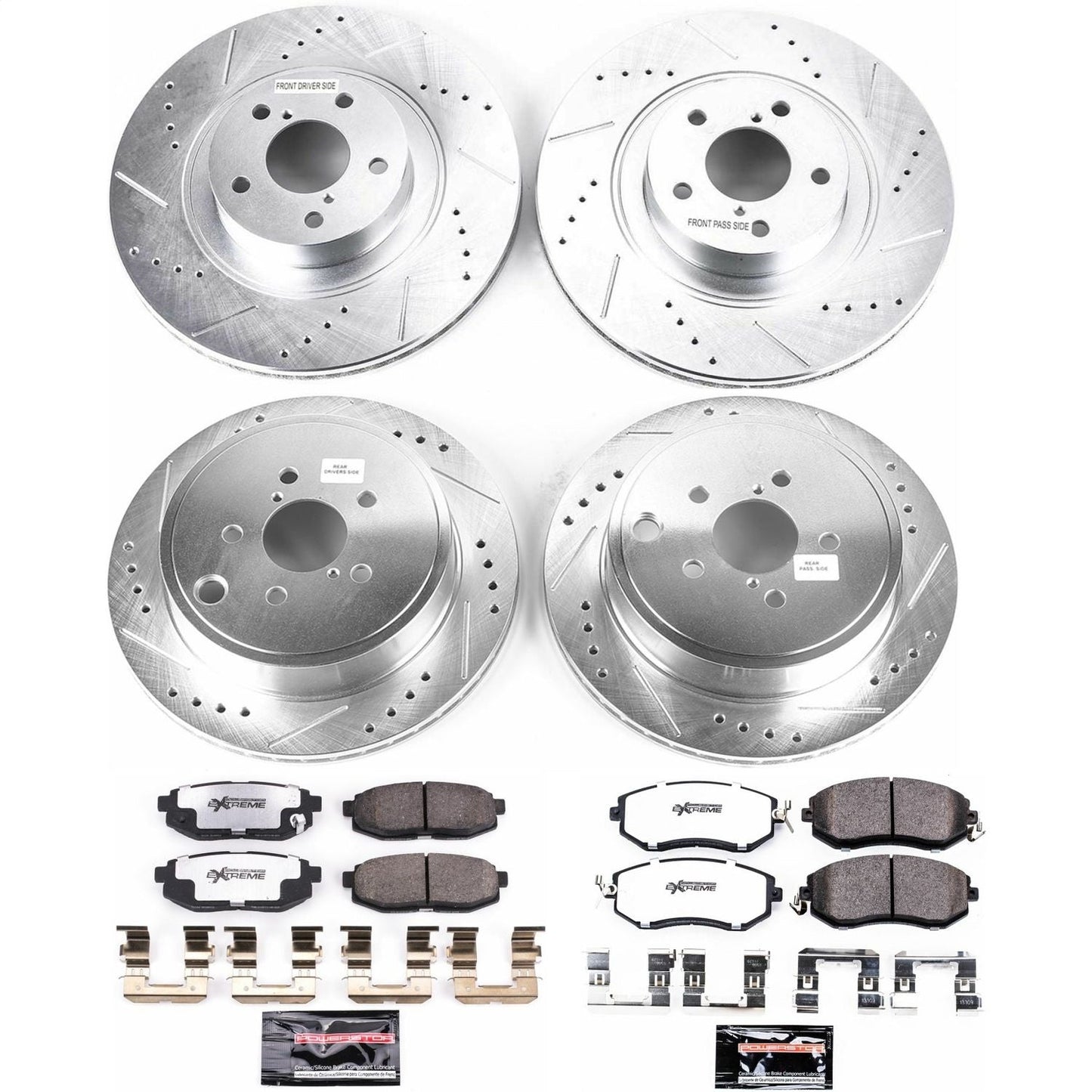 PowerStop Front & Rear Z26 Street Warrior Brake Kit | Scion FR-S (13-16) (K6164-26)