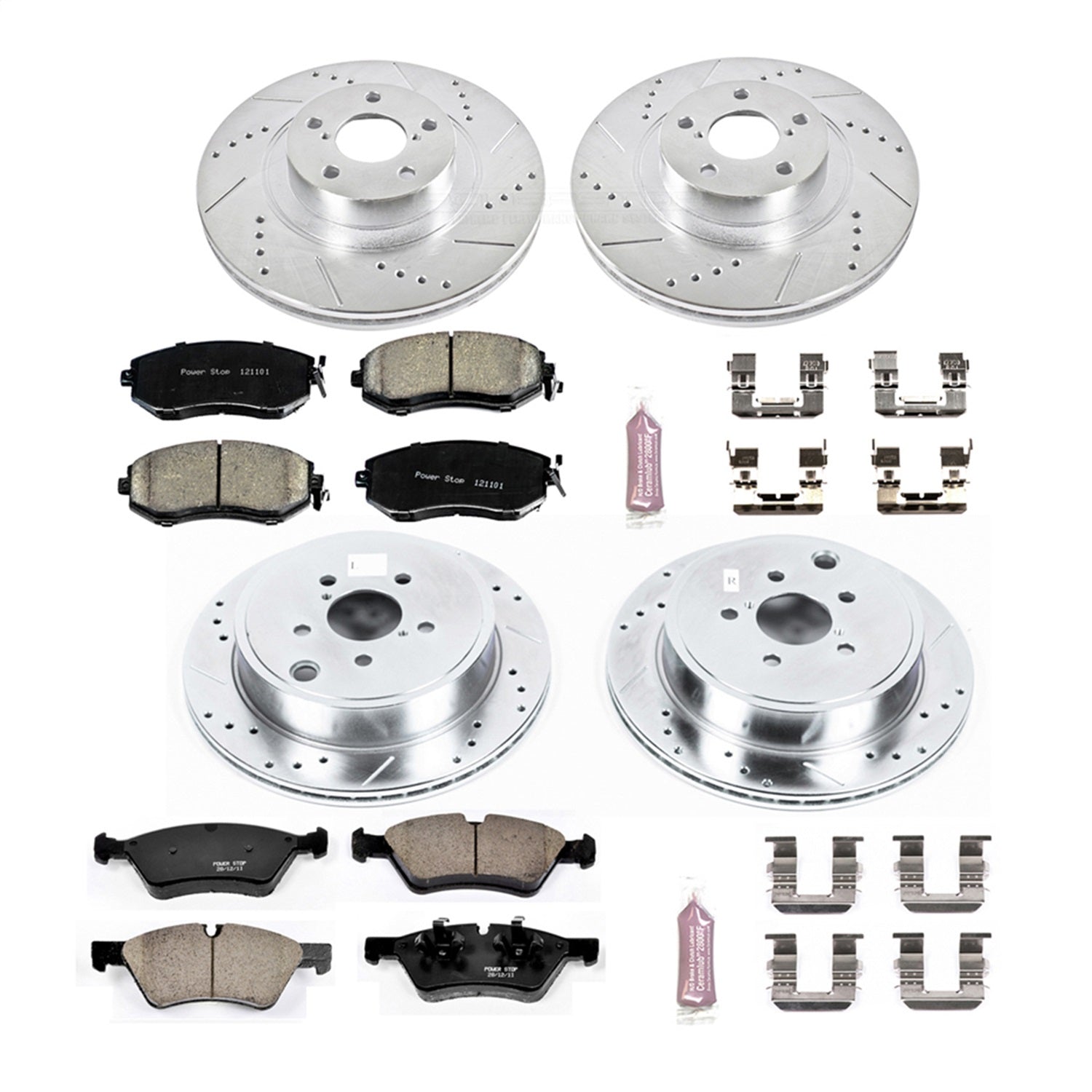 PowerStop Front & Rear Z23 Evolution Sport Brake Kit | Scion FR-S (13-16) (K6164)