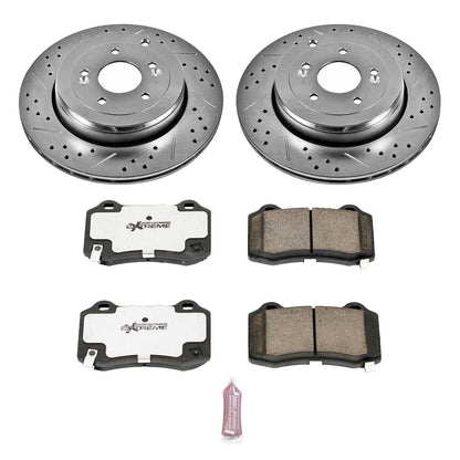 PowerStop Rear Z26 Street Warrior Brake Kit | Hyundai Genesis Coupe (10-16) (K6165-26)