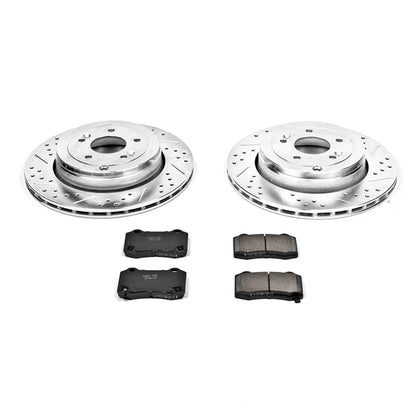 PowerStop Rear Z23 Evolution Sport Brake Kit | Hyundai Genesis Coupe (10-16) (K6165)