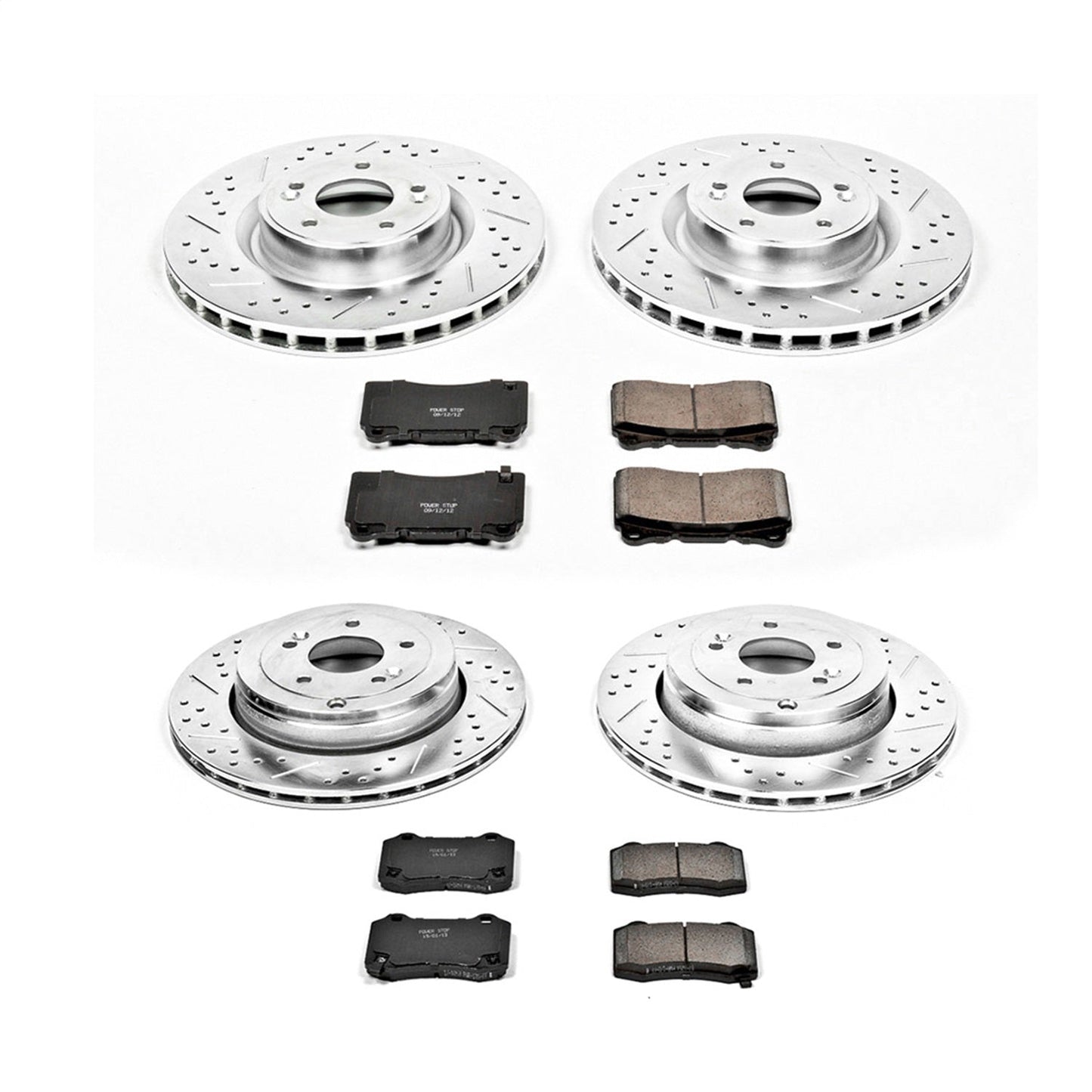 PowerStop Front & Rear Z23 Evolution Sport Brake Kit | Hyundai Genesis Coupe (10-16) (K6167)