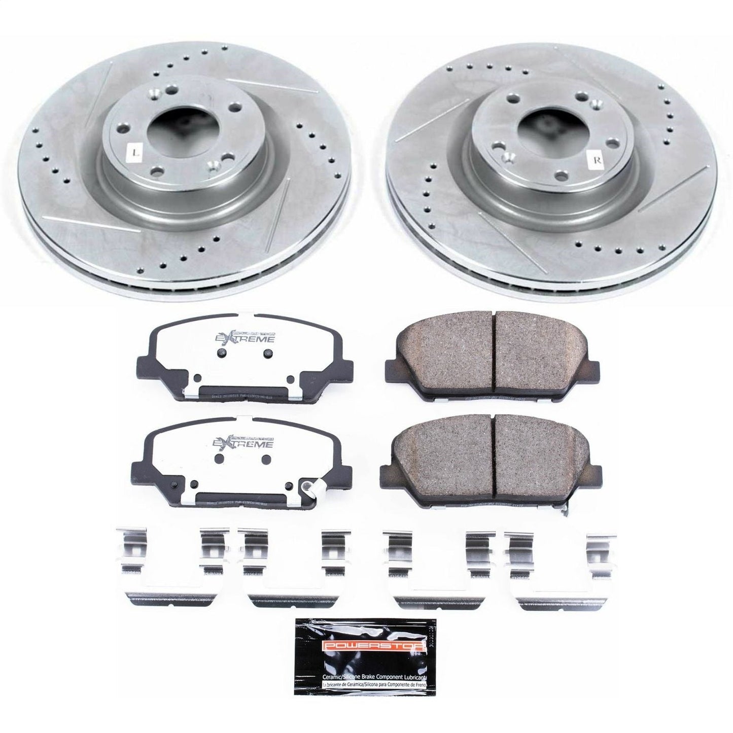 PowerStop Z26 Street Warrior Front Brake Kit | Hyundai Genesis Coupe (10-16) (K6169-26)