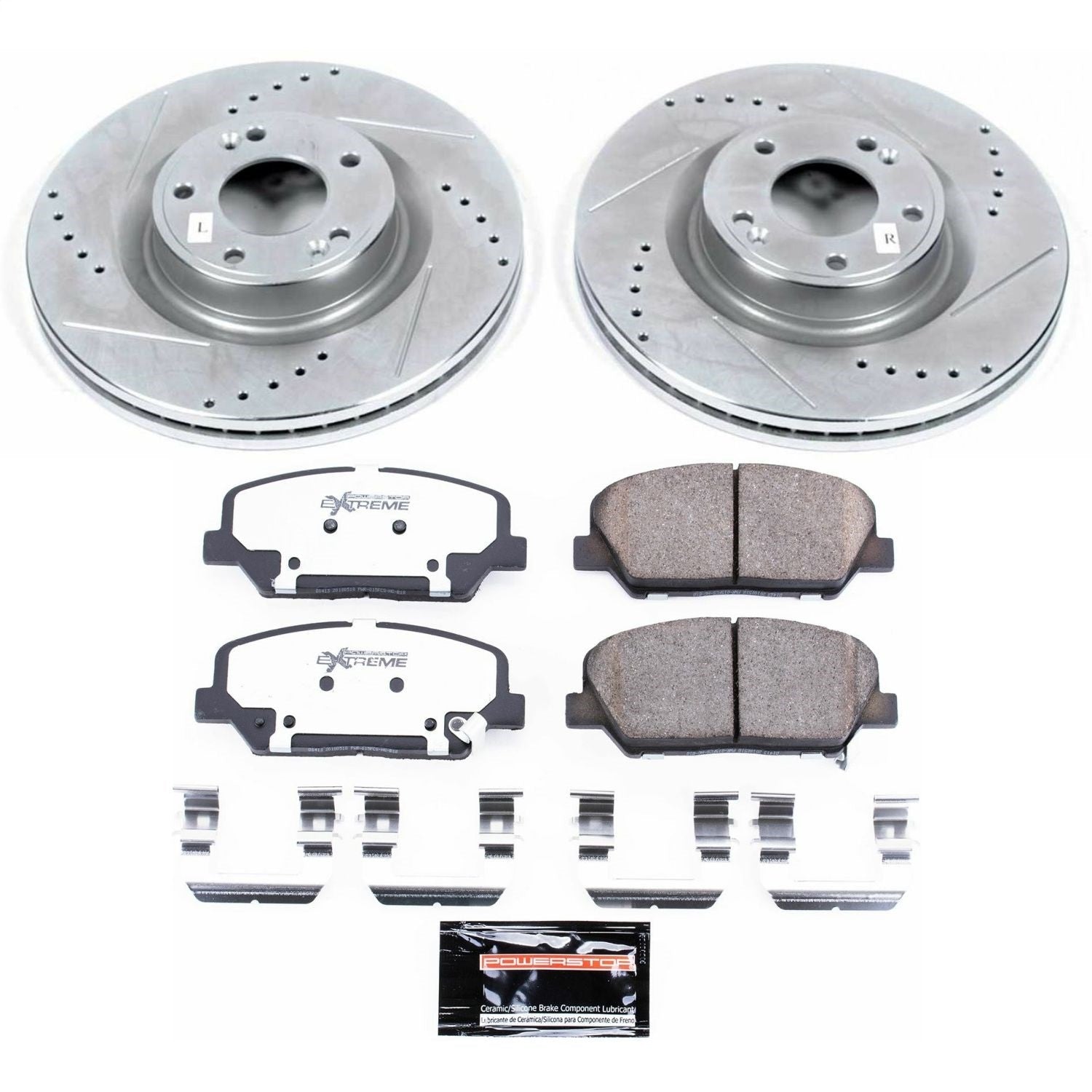 PowerStop Z26 Street Warrior Front Brake Kit | Hyundai Genesis Coupe (10-16) (K6169-26)