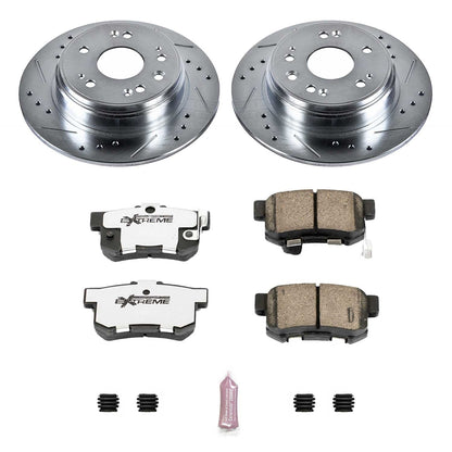 PowerStop Rear Z26 Street Warrior Brake Kit | Honda CR-V (02-04) (K6172-26)