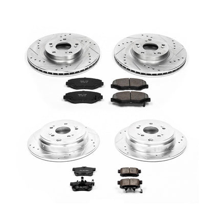 PowerStop Front & Rear Z23 Evolution Sport Brake Kit | Honda CR-V (05-06) (K6173)