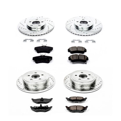 PowerStop Front & Rear Z23 Evolution Sport Brake Kit | Chrysler PT Cruiser 2010 (K6180)