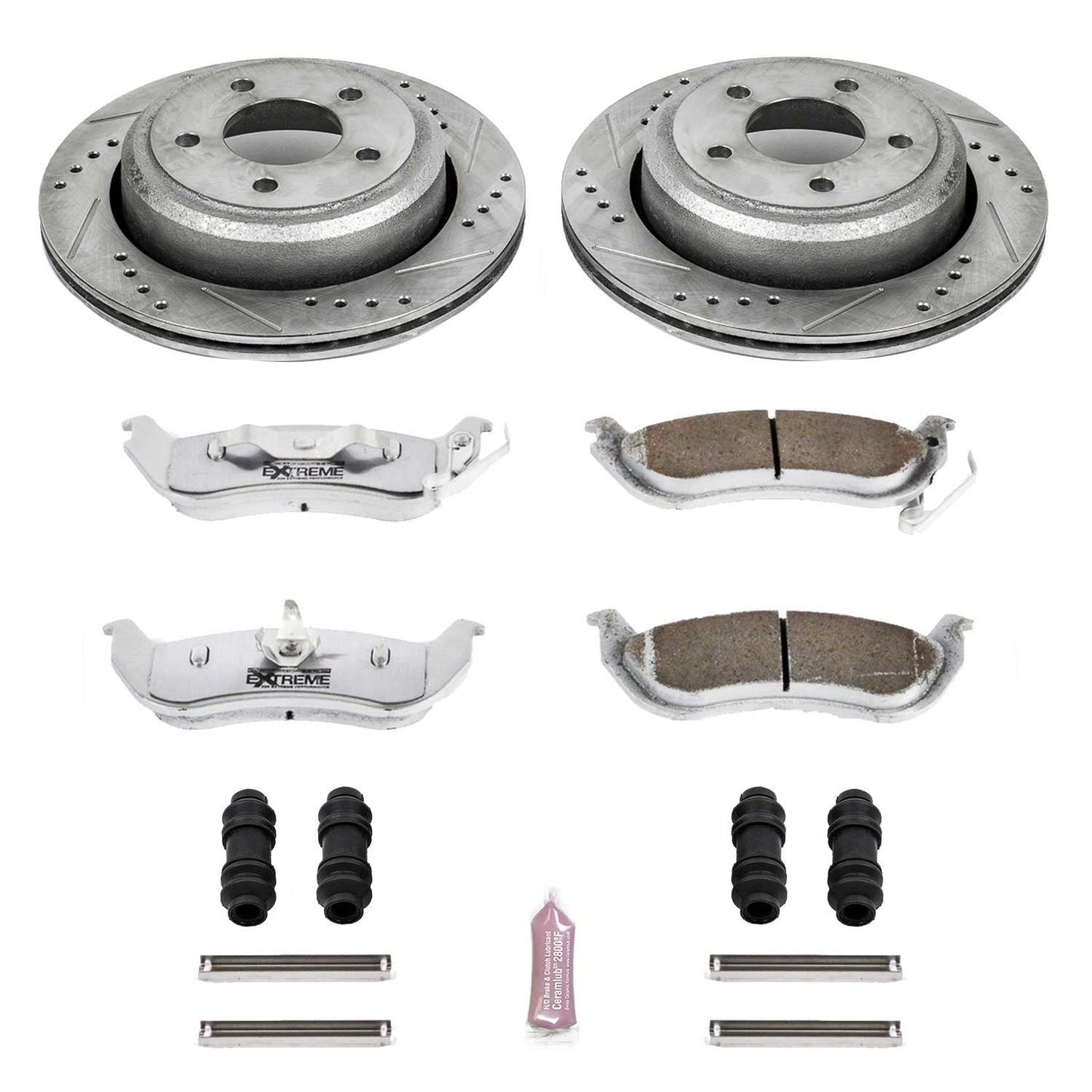 PowerStop Rear Z26 Street Warrior Brake Kit | Ford Ranger (10-11) (K6181-26)