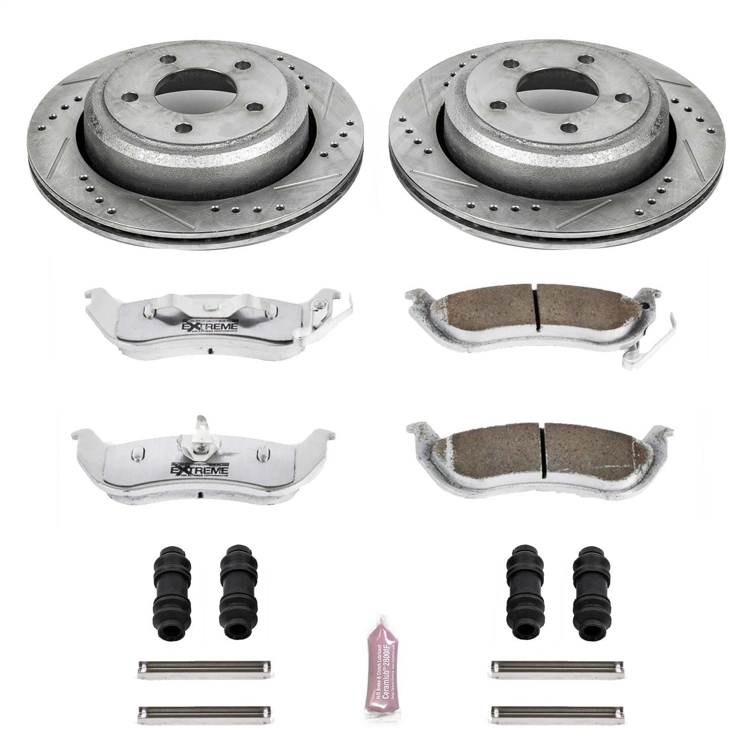 PowerStop Rear Z26 Street Warrior Brake Kit | Ford Ranger (10-11) (K6181-26)