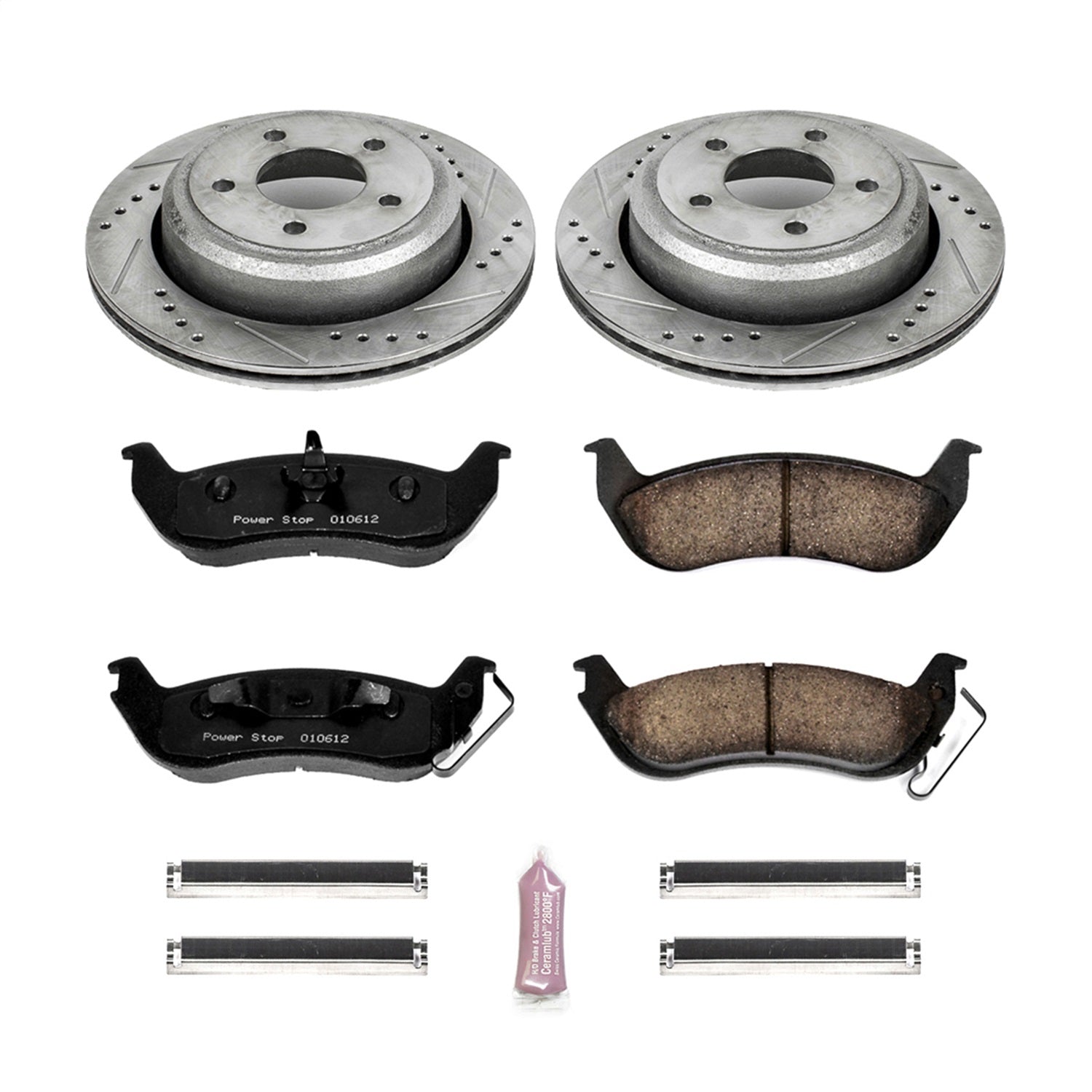 PowerStop Rear Z23 Evolution Sport Brake Kit | Ford Ranger (10-11) (K6181)