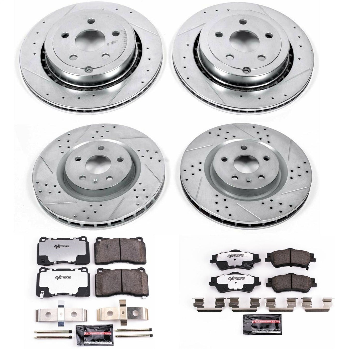 PowerStop Front & Rear Z26 Street Warrior Brake Kit | Pontiac G8 (09) (K6187-26)