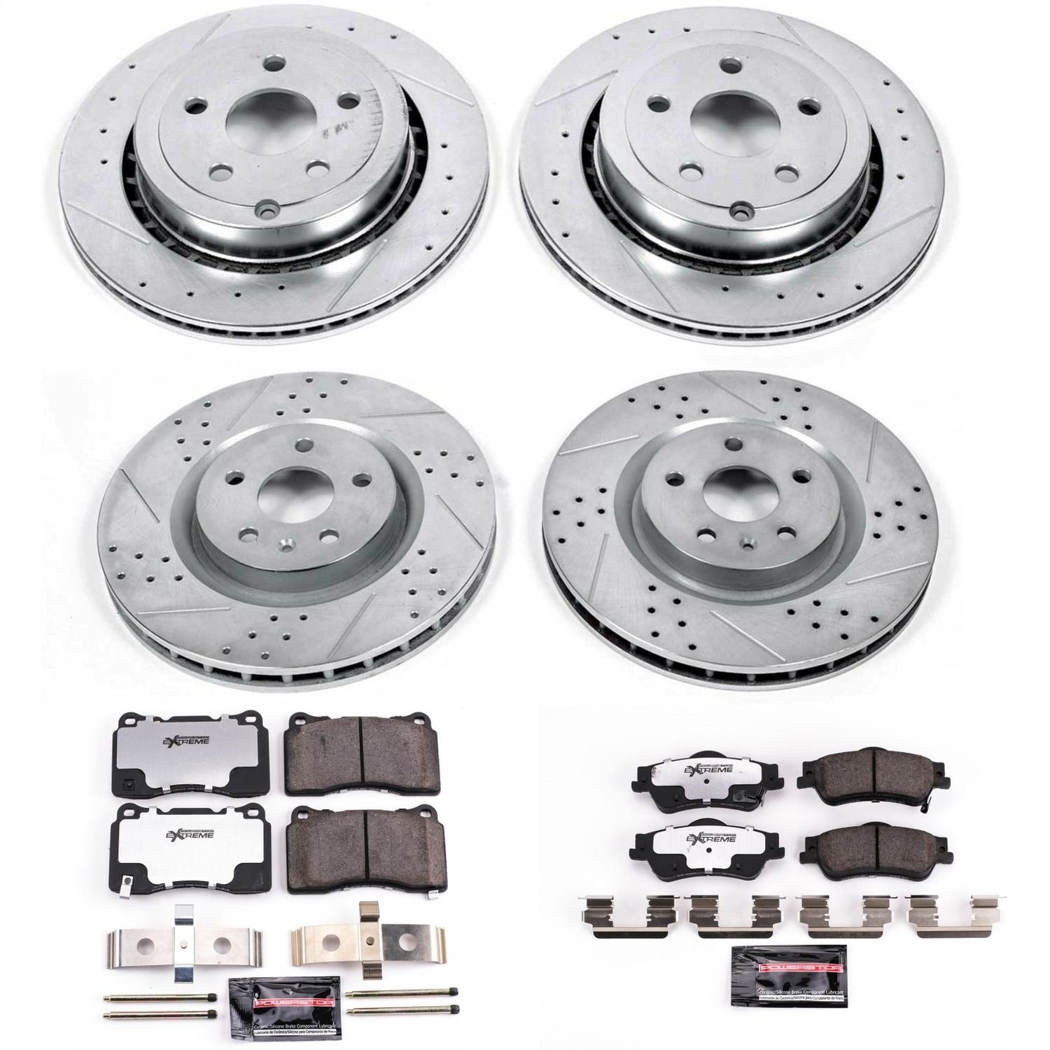 PowerStop Front & Rear Z26 Street Warrior Brake Kit | Pontiac G8 (09) (K6187-26)