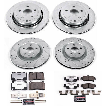 PowerStop Front & Rear Z26 Street Warrior Brake Kit | Pontiac G8 (09) (K6187-26)