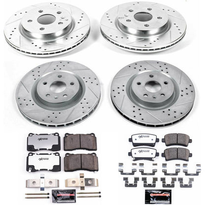 PowerStop Front & Rear Z26 Street Warrior Brake Kit | Buick Regal (12-13) (K6188-26)