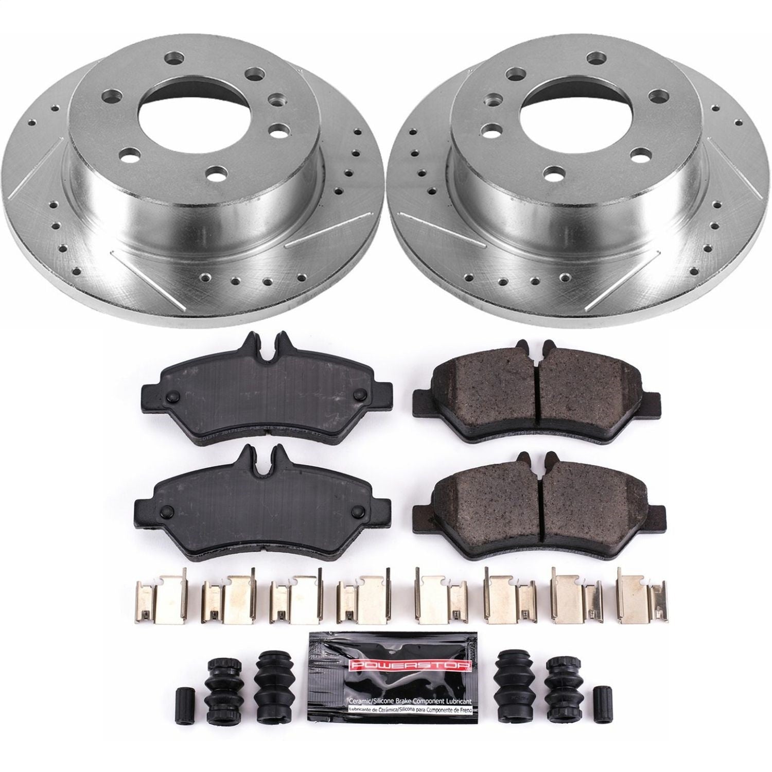 PowerStop Rear Z23 Evolution Sport Brake Kit | Dodge Sprinter 2500 (07-09) (K6197)