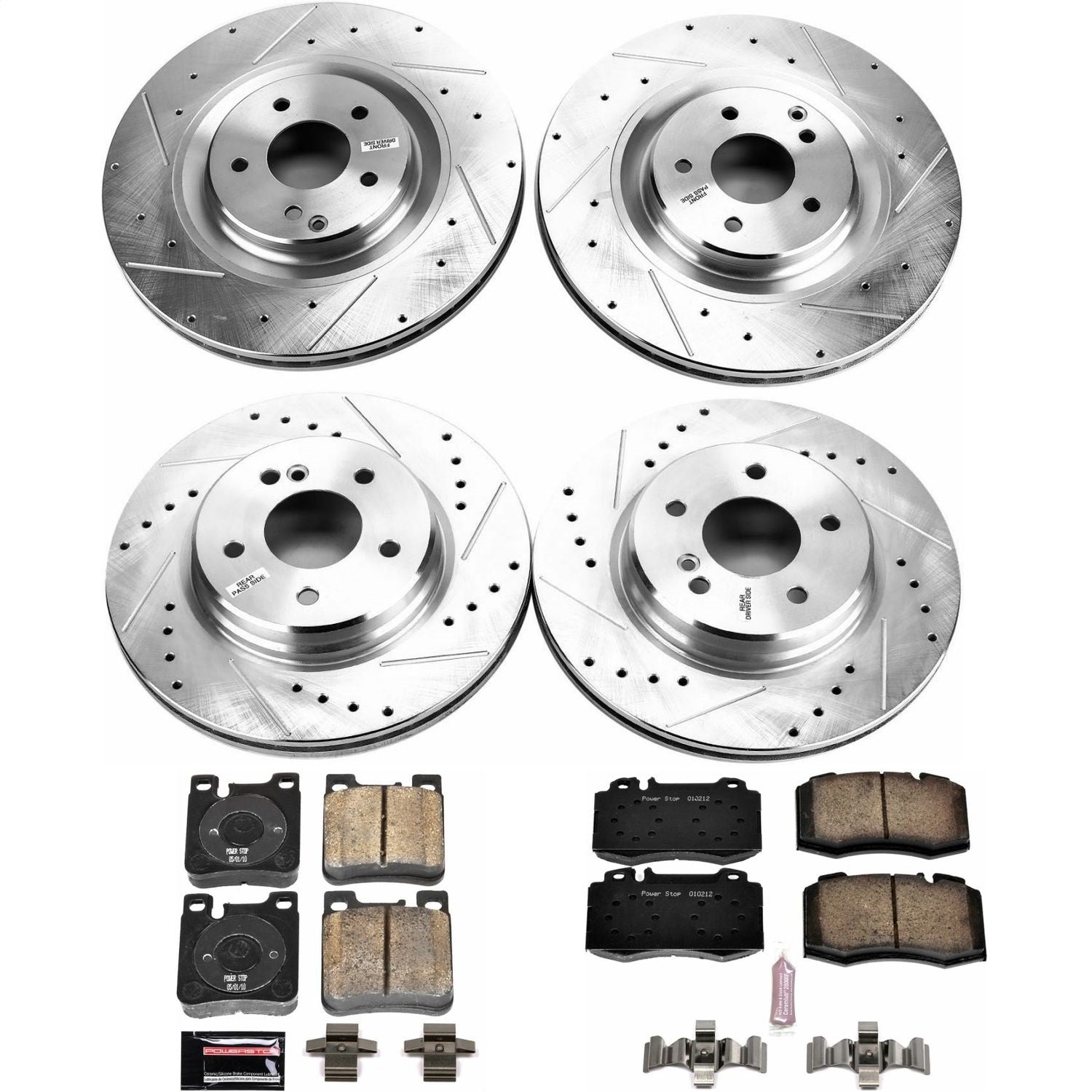 PowerStop Front & Rear Z23 Evolution Sport Brake Kit | Mercedes-Benz C32 AMG (02-04) (K6204)