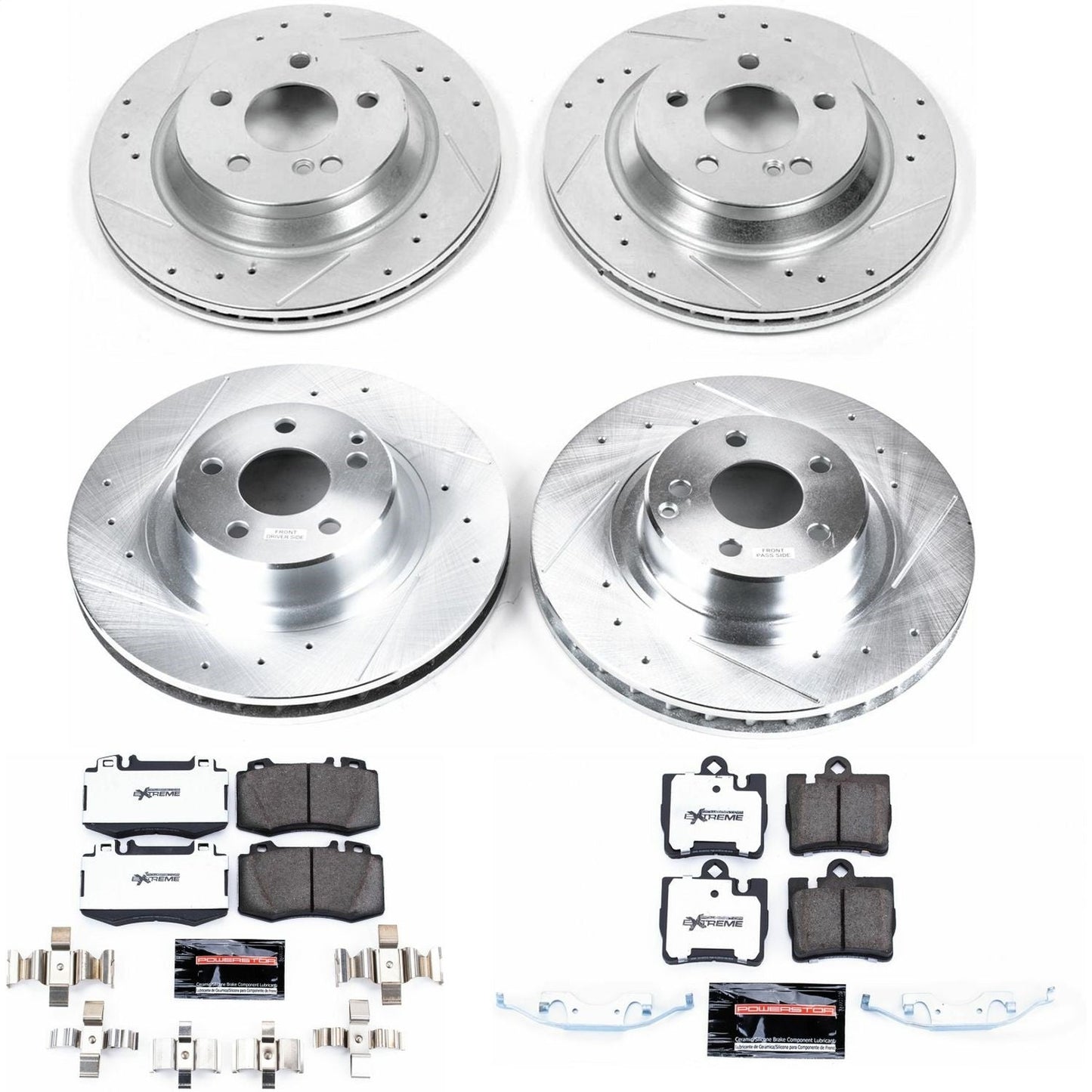 PowerStop Front & Rear Z26 Street Warrior Brake Kit | Mercedes-Benz CL500 (00-03) (K6211-26)